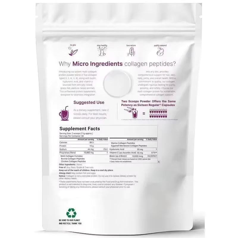 Multi-Collagen Peptide Powder (Monthly Supply)